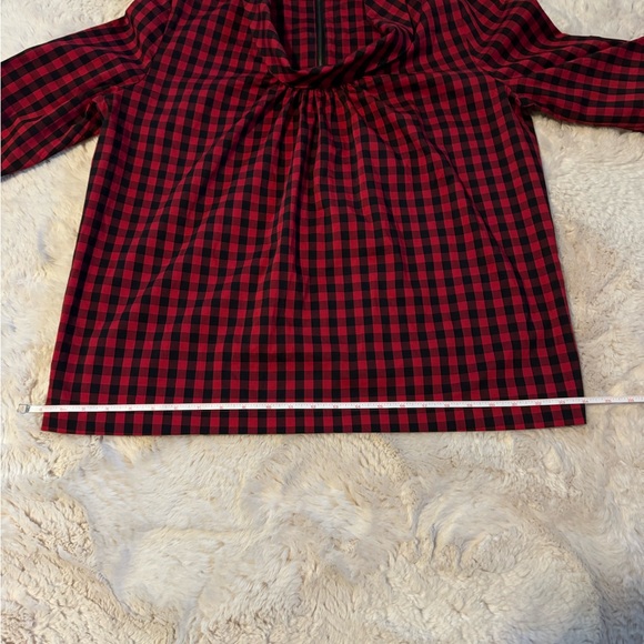 Red and Black Gingham Blouse - Picture 8 of 13